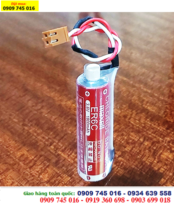 Maxell ER6C, Pin Maxell ER6C lithium 3.6v 1800mAh (chân thép)